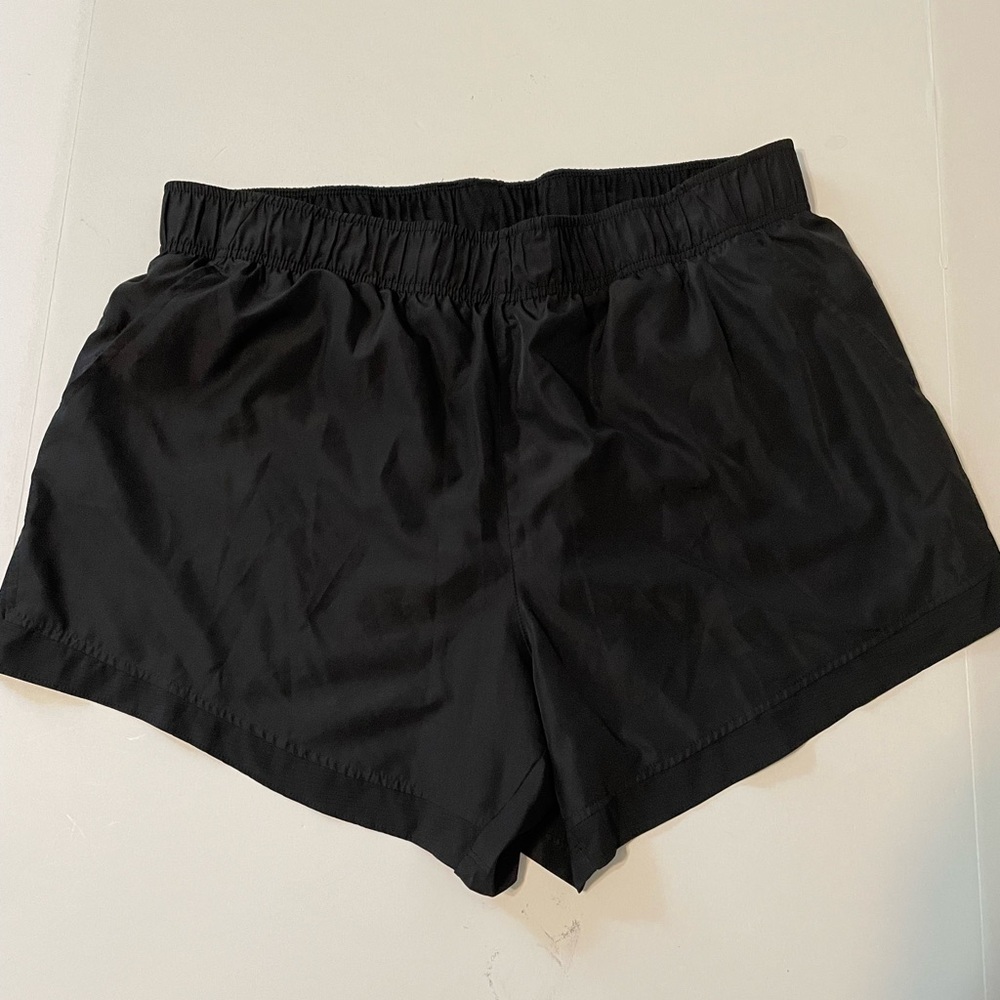 Athletic Works Elastic Waist Running Shorts Women’s Size 2XL Black Polyester